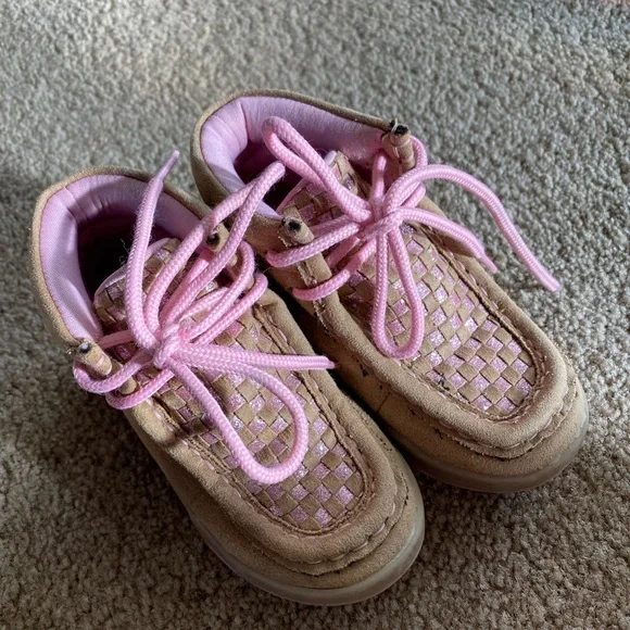 Twister Shoes Toddler Girls Twister Light Up Moc Toe Shoes